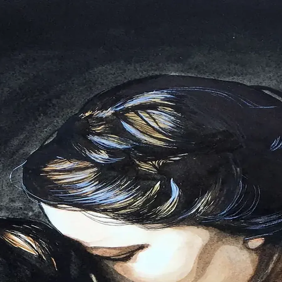 Détail 1, La mère et l'enfant