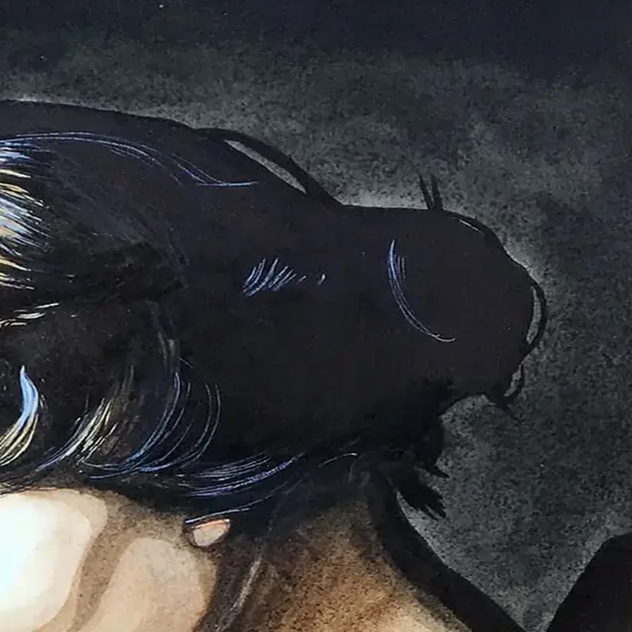Détail 4, La mère et l'enfant